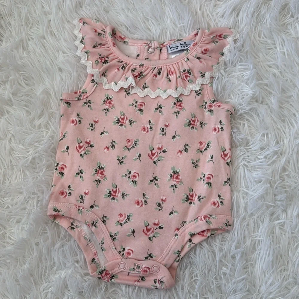 Floral baby onesie
